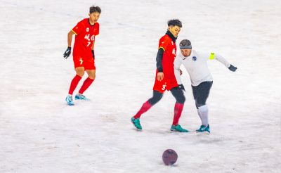 上合组织雪地足球赛开幕（3月1日）