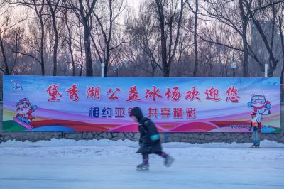 黛秀湖公园冰景 灯光秀（1月份照片）