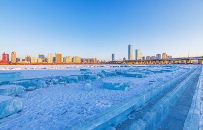 公路大桥两岸风光（2月22日）