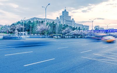 和兴路东北林业大学春日晚霞 （四月）
