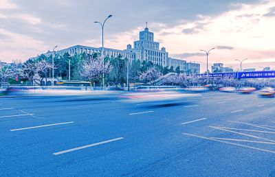 和兴路东北林业大学春日晚霞 （四月）