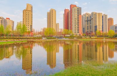 春天的松溪公园