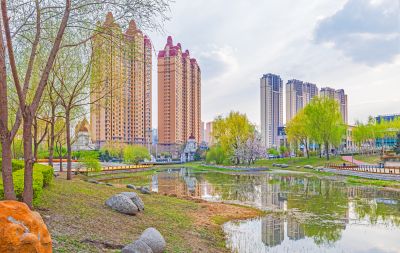 春天的松溪公园春花开放