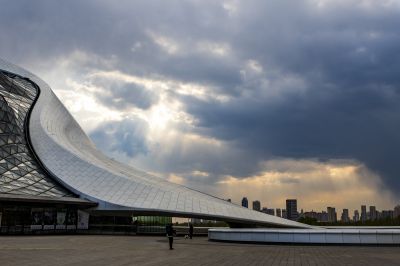 城市风光松花江湿地