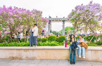 松花江斯大林公园江畔春光