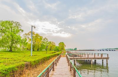 春到长岭湖 