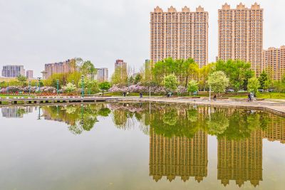 春天的体育公园