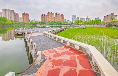 春天的体育公园