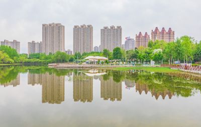 春天的体育公园丁香花