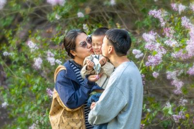 丁香公园的傍晚