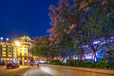 松花江畔斯大林公园晚霞美如画