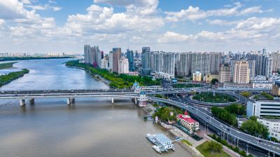 夏季阳明滩湿地