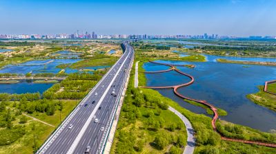 阳明滩大桥 阳明滩湿地