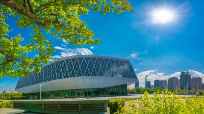哈尔滨音乐厅广场夏日风景