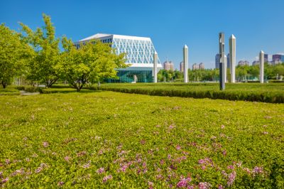 哈尔滨音乐厅广场夏日风景