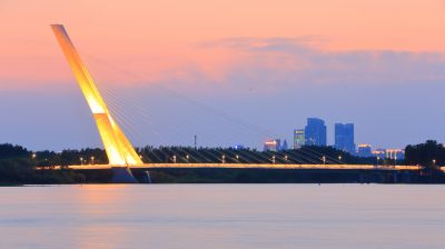太阳岛太阳桥 斜拉桥