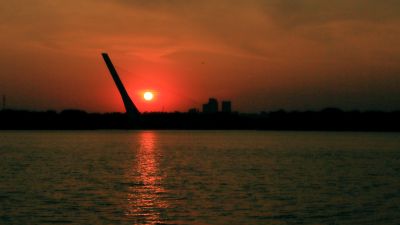 太阳岛太阳桥 斜拉桥