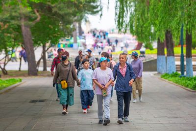 端午清晨太阳岛 