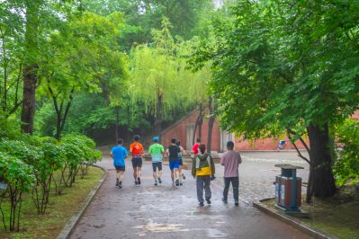 雨后的劳动公园