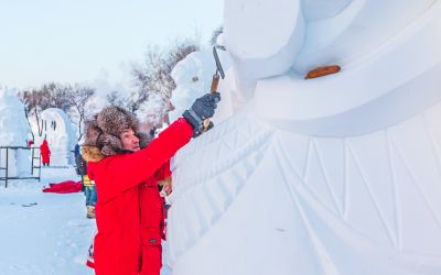 太阳岛雪博会国际雪雕比赛 （1月8日）