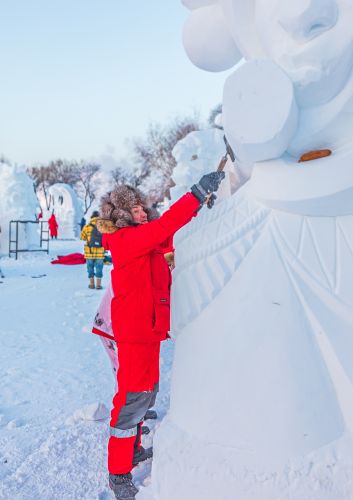 太阳岛雪博会国际雪雕比赛 （1月8日）