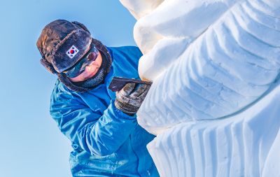 太阳岛雪博会国际雪雕比赛 （1月8日）