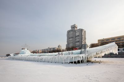 冰雪辽宁舰