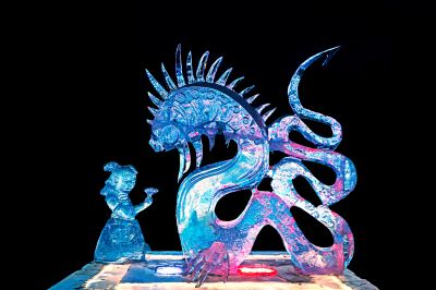 冰雪大世界国际冰雕比赛作品（1月12日）